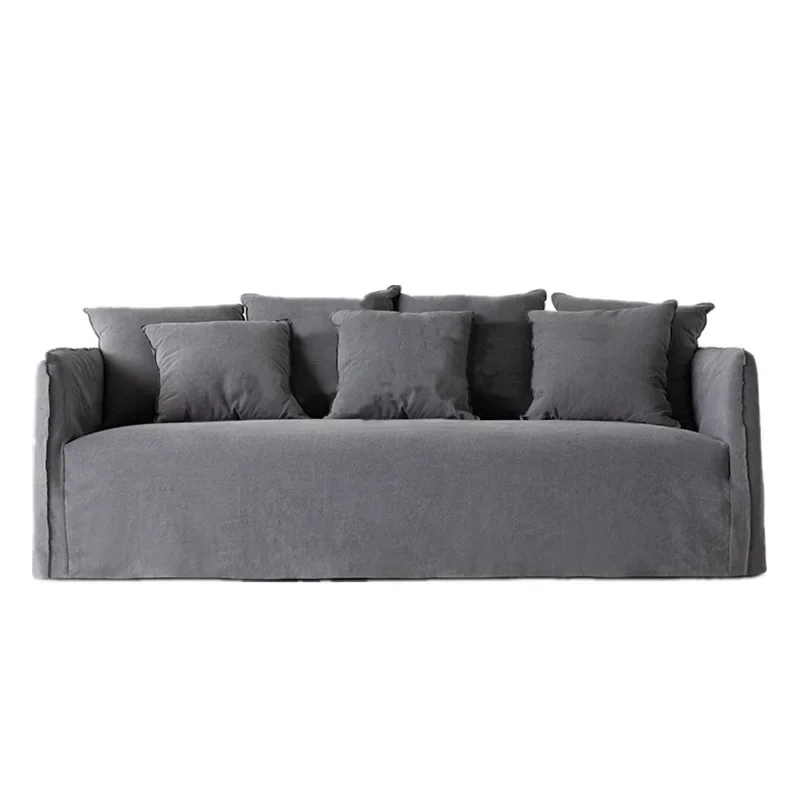 Small apartment living room three-person fully dismantled and washed linen sofa, wabi sandy wind gray retro locked edge sofa
Small apartment living room three-person fully dismantled and washed linen sofa, wabi sandy wind gray retro locked edge sofa