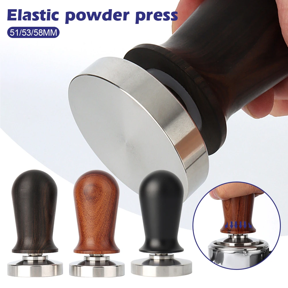 51/53/58mm Coffee Powder Press Grinder Wooden Spring Loaded Press Constant Pressing Hammer with Stainless Steel Base
51/53/58mm Coffee Powder Press Grinder Wooden Spring Loaded Press Constant Pressing Hammer with Stainless Steel Base