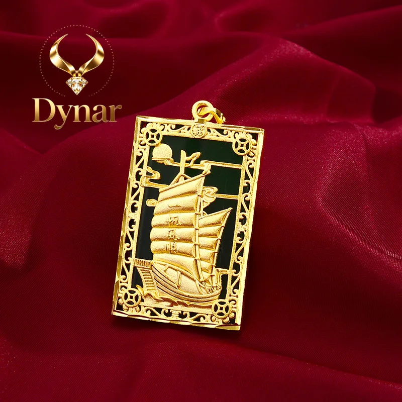 Dynar Jewelry Boutique 9999 gold jewelry fashion men's pendant 24k real gold fashion atmospheric sailing necklace as a boyfri
Dynar Jewelry Boutique 9999 gold jewelry fashion men's pendant 24k real gold fashion atmospheric sailing necklace as a boyfri