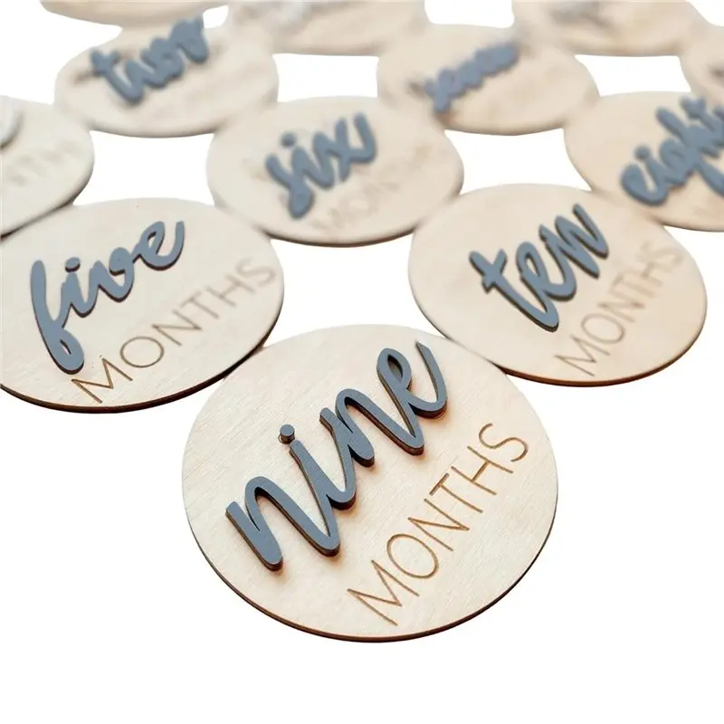 WOWFU-1Set Monthly Baby Growth Milestone Plaques, Wooden 3D Cards, Baby Milestone Plaques, Double-Sided 1-12 Months
WOWFU-1Set Monthly Baby Growth Milestone Plaques, Wooden 3D Cards, Baby Milestone Plaques, Double-Sided 1-12 Months