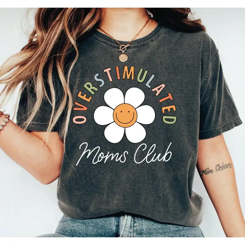 Overstimulated Moms Club Comfort Colors T Shirt Mama Mom LS564
Overstimulated Moms Club Comfort Colors T Shirt Mama Mom LS564