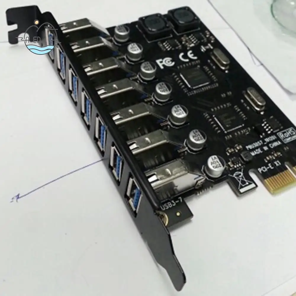 AED6-USB 3.0 PCI Express Adapter PCI E To 7 Ports USB 3 Expansion Adapter Card USB3 Pcie PCI-E X1 Controller Converter
AED6-USB 3.0 PCI Express Adapter PCI E To 7 Ports USB 3 Expansion Adapter Card USB3 Pcie PCI-E X1 Controller Converter