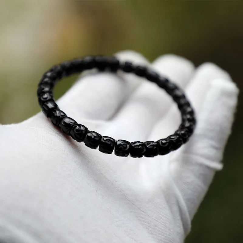 7Mm Straight Cut Black Coconut Root Tai Pattern Women Single Circle Bodhi Seed Bracelet
7Mm Straight Cut Black Coconut Root Tai Pattern Women Single Circle Bodhi Seed Bracelet
