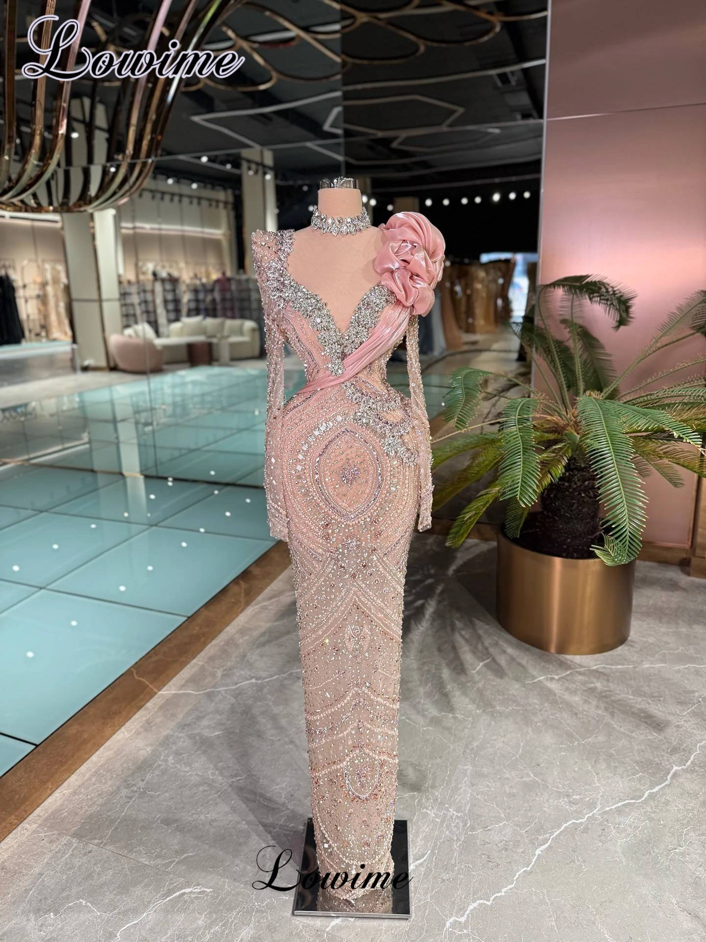 Luxury Crystals Evening Dresses Mermaid Long Sleeves Beaded Celebrity Dresses Special Prom Dresses robe de soirée Customized
Luxury Crystals Evening Dresses Mermaid Long Sleeves Beaded Celebrity Dresses Special Prom Dresses robe de soirée Customized