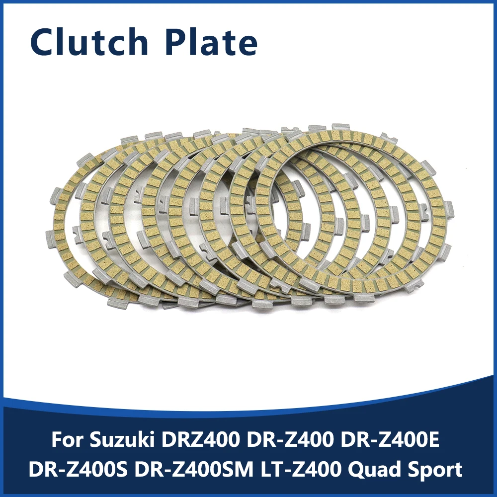 For Suzuki DRZ400 DRZ 400 DR-Z400 DR-Z400E DR-Z400S DR-Z400SM LT-Z400 Quad Sport Motorcycle Clutch Friction Disc Steel Plate Kit
For Suzuki DRZ400 DRZ 400 DR-Z400 DR-Z400E DR-Z400S DR-Z400SM LT-Z400 Quad Sport Motorcycle Clutch Friction Disc Steel Plate Kit