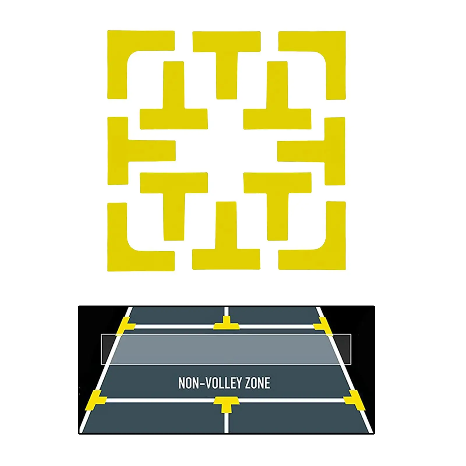 Pickleball Court Spot Markers for Kids Training Yellow T and L Shaped Silicone Marking Set for Outdoor Sports
Pickleball Court Spot Markers for Kids Training Yellow T and L Shaped Silicone Marking Set for Outdoor Sports