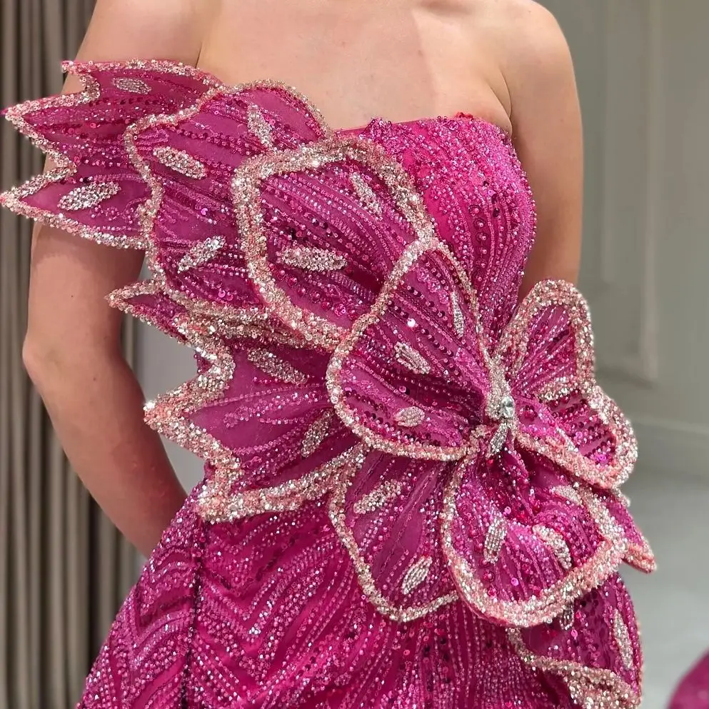 FATAPAESE Customized Handmade Sewed Beaded Sequin 3D Flowers Sleeveless Sexy Side-slit Skirt Tail Evening Dubai Engagement Gowns
FATAPAESE Customized Handmade Sewed Beaded Sequin 3D Flowers Sleeveless Sexy Side-slit Skirt Tail Evening Dubai Engagement Gowns