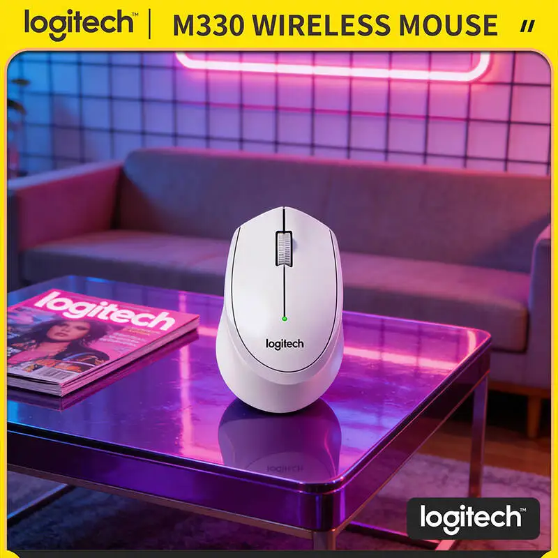 Logitech M330 Wireless Mouse Silent Click 2.4GHz Optical Tracking Ergonomic Design for Home Office PC Mac
Logitech M330 Wireless Mouse Silent Click 2.4GHz Optical Tracking Ergonomic Design for Home Office PC Mac