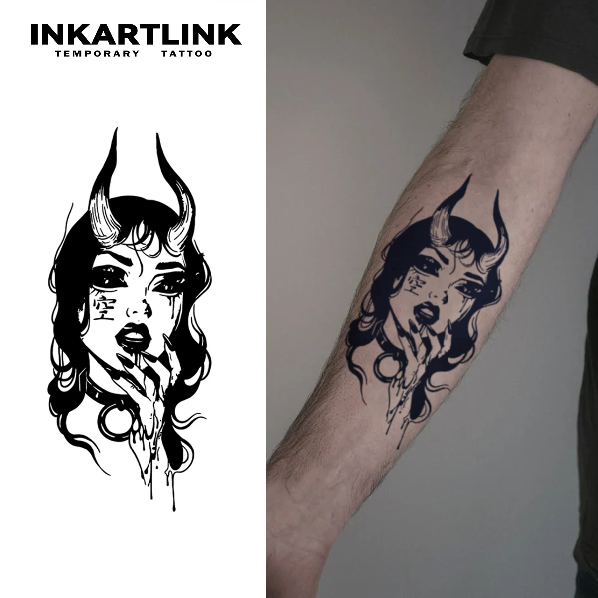 Female Prajna temporary tattoo stickers, magic tattoos, herbal juice tattoos, lasting 1-2 weeks, realistic fake tattoos
Female Prajna temporary tattoo stickers, magic tattoos, herbal juice tattoos, lasting 1-2 weeks, realistic fake tattoos