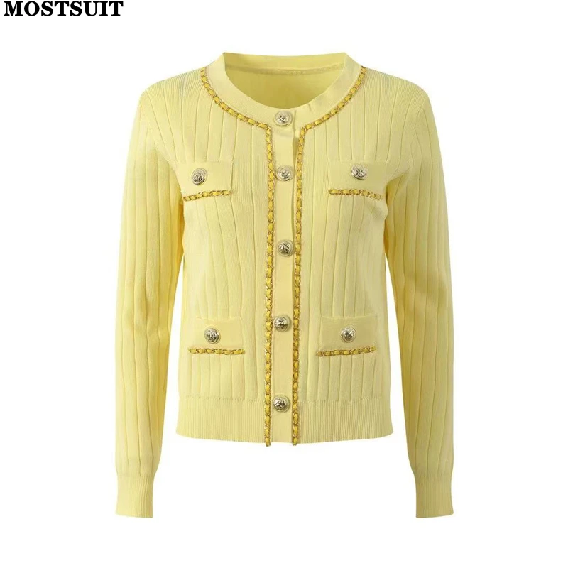 2026 весенний вязаный свитер, кардиган, женский трикотаж с цепочкой и золотыми пуговицами, топы с длинными рукавами, стильные шикарные винтажные модные женские джемперы
2026 весенний вязаный свитер, кардиган, женский трикотаж с цепочкой и золотыми пуговицами, топы с длинными рукавами, стильные шикарные винтажные модные женские джемперы