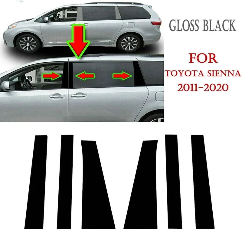 6 шт. глянцевые черные наклейки BC на колонку для Toyota Sienna 2010-2020, автомобильные двери, окна, столбы, отделка крышки, аксессуары для стайлинга
6 шт. глянцевые черные наклейки BC на колонку для Toyota Sienna 2010-2020, автомобильные двери, окна, столбы, отделка крышки, аксессуары для стайлинга