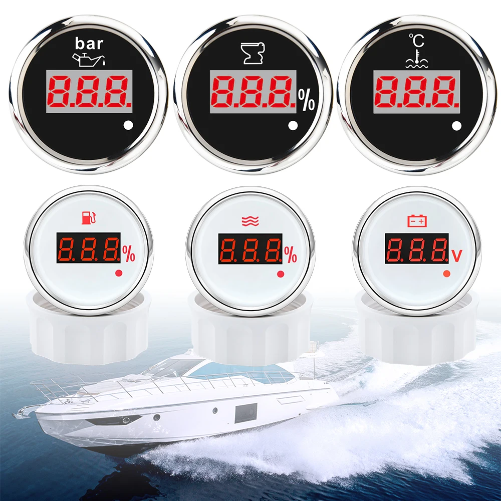 Customized Auto 12V 24V Digital Water Temp Oil Pressure Sewage Meter 0~190ohm Water & Fuel Level Gauge 2" 52mm With Alarm Light
Customized Auto 12V 24V Digital Water Temp Oil Pressure Sewage Meter 0~190ohm Water & Fuel Level Gauge 2" 52mm With Alarm Light