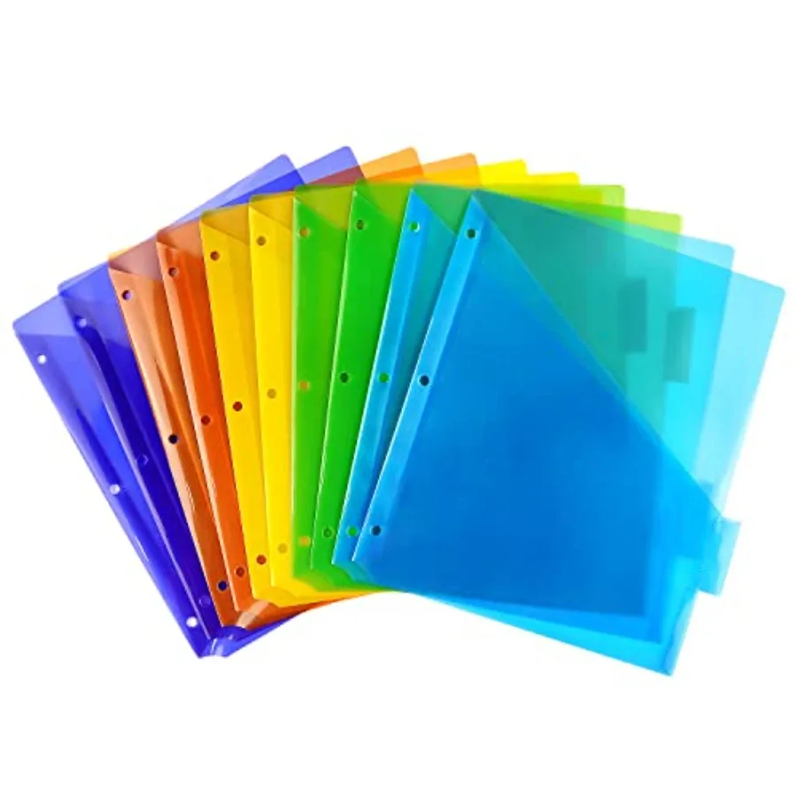 Plastic Binder Dividers with One Front Pocket and Tab Binder Divider for 3 Ring Binder, Multicolor, 10 Pack
Plastic Binder Dividers with One Front Pocket and Tab Binder Divider for 3 Ring Binder, Multicolor, 10 Pack