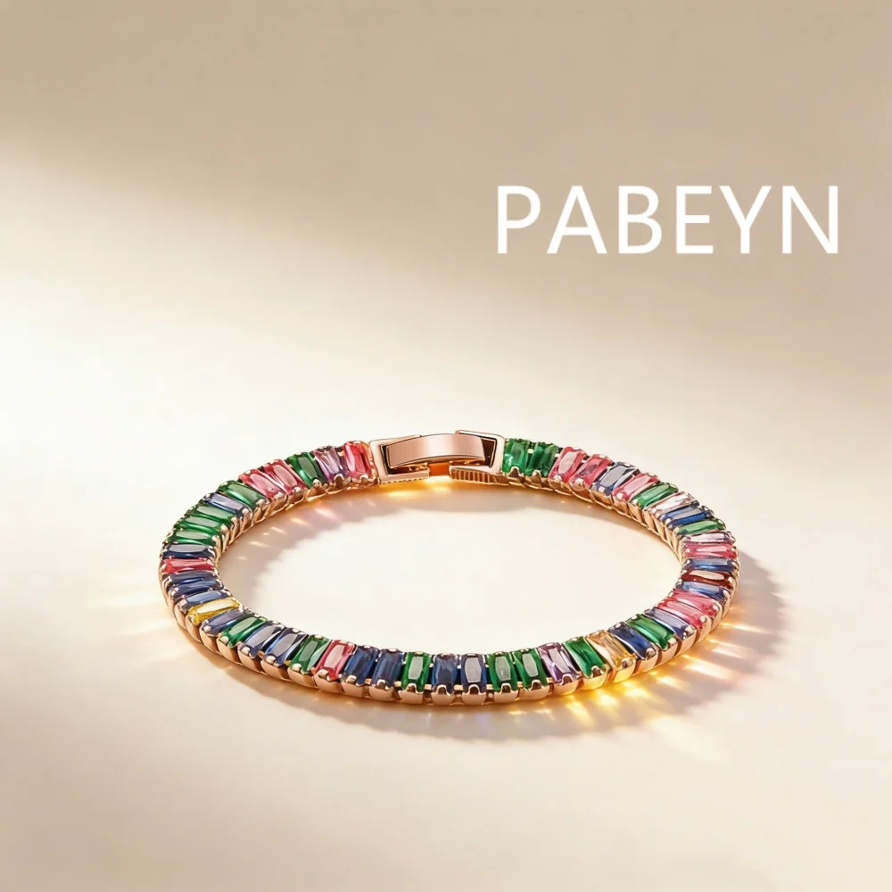 925 Sterling Silver Fashion Classic 6MM Color Zircon Bracelet Birthday Party Anniversary Gift Daily Wear
925 Sterling Silver Fashion Classic 6MM Color Zircon Bracelet Birthday Party Anniversary Gift Daily Wear