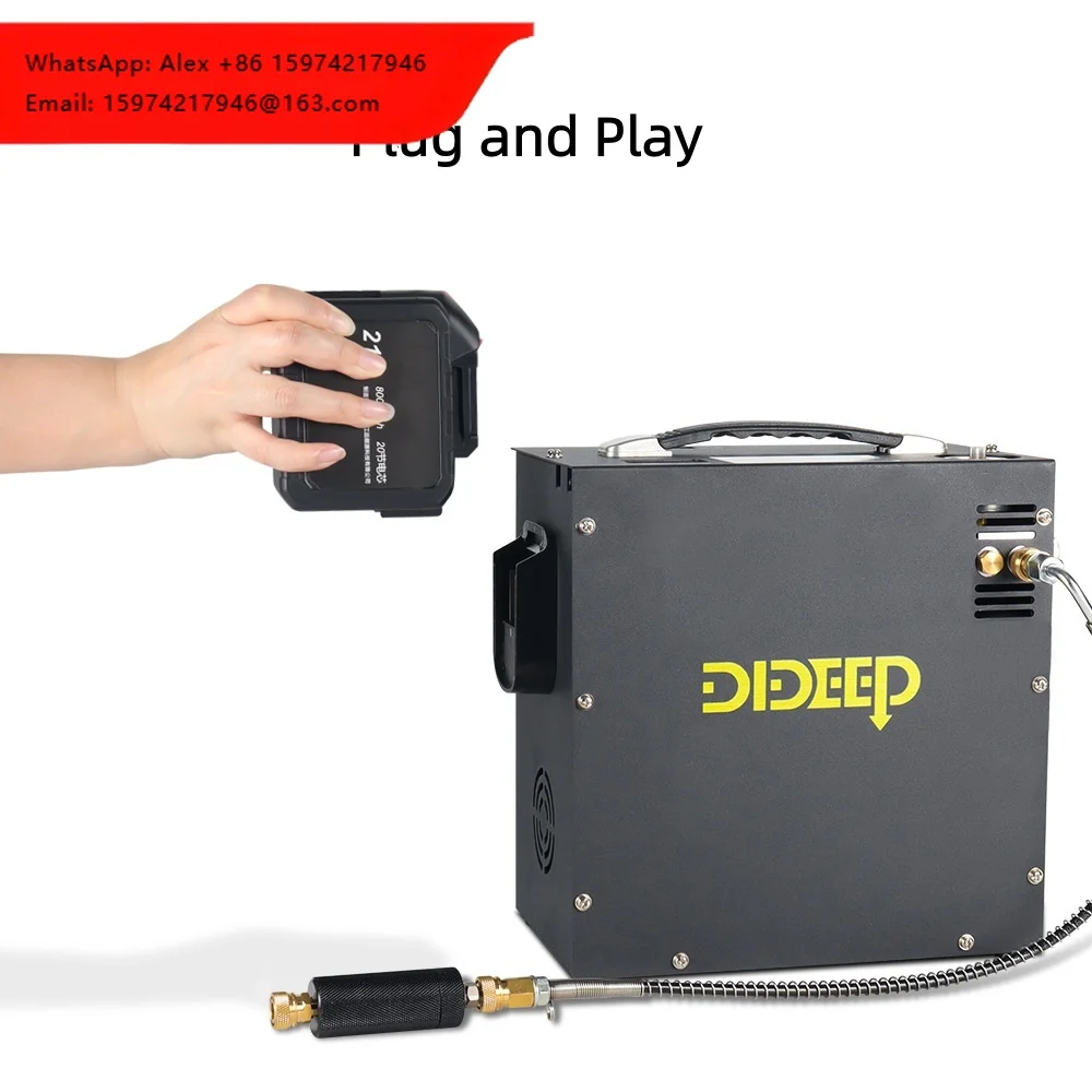 DIDEEP Battery-Powered Copper/Aluminum Diving Equipment Air Compressor 220V High-Pressure 30MPa Auto-Shutoff Eco-Friendly 300W
DIDEEP Battery-Powered Copper/Aluminum Diving Equipment Air Compressor 220V High-Pressure 30MPa Auto-Shutoff Eco-Friendly 300W