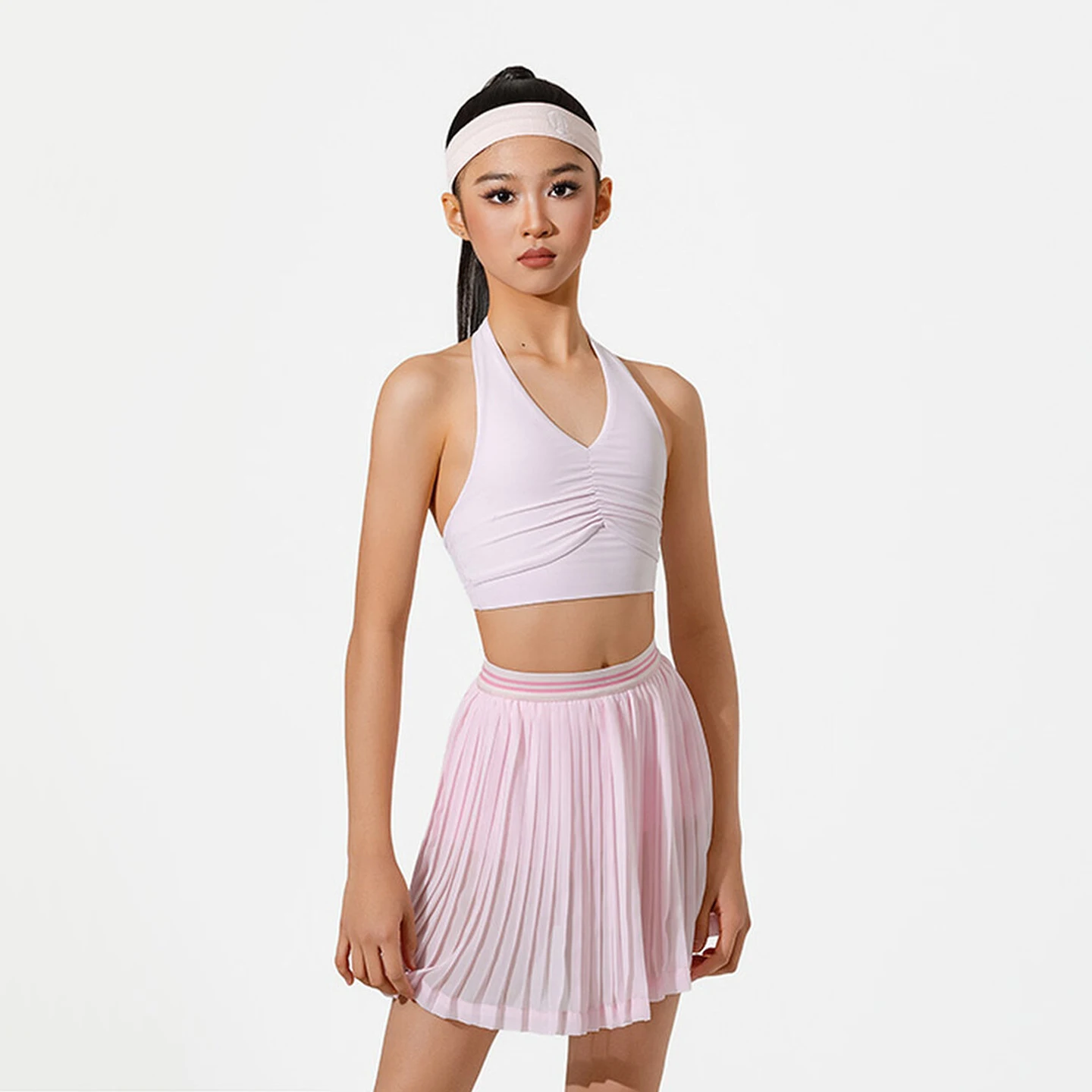 2026 New Girls Latin Dance Dress Hanging Neck Top Skirts Split Suit Sports Yoga Practice Dress Children Training Clothes DN23005
2026 New Girls Latin Dance Dress Hanging Neck Top Skirts Split Suit Sports Yoga Practice Dress Children Training Clothes DN23005