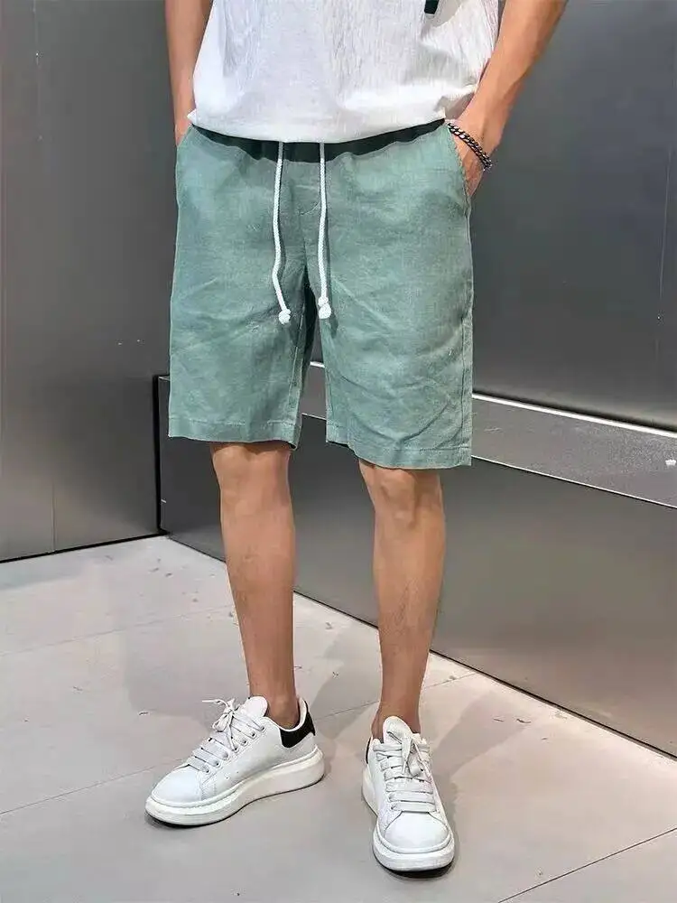 Comfortable Thin Linen Men's Shorts Breathable Five-Quarter Length Summer Style Standard Fit Youth Fashion Linen 100%
Comfortable Thin Linen Men's Shorts Breathable Five-Quarter Length Summer Style Standard Fit Youth Fashion Linen 100%
