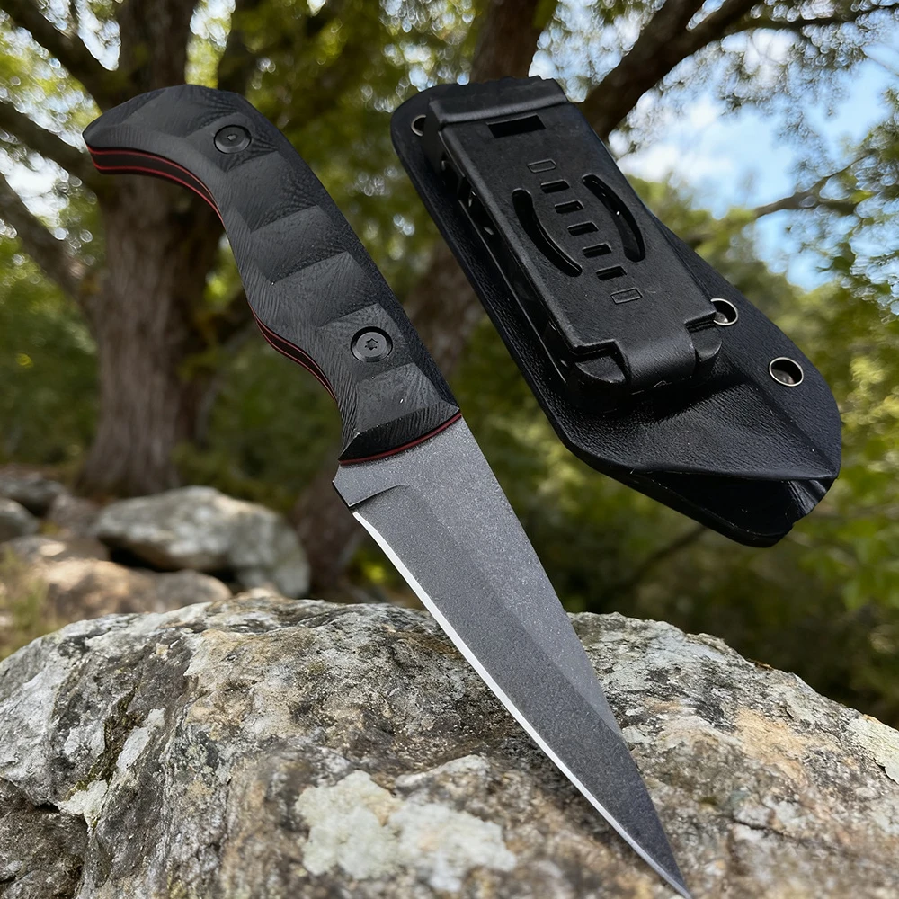 8Cr13Mov EDC Fixed Blade Outdoor Camping Survival Knife Jungle Adventure Hunting Self Defense Knife with K Sheath G10 Handle
8Cr13Mov EDC Fixed Blade Outdoor Camping Survival Knife Jungle Adventure Hunting Self Defense Knife with K Sheath G10 Handle