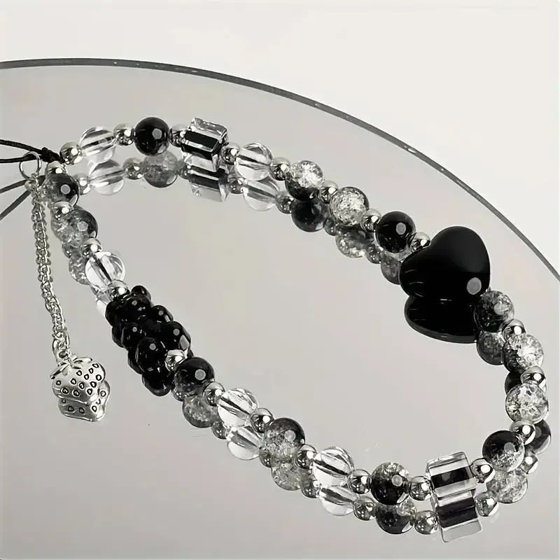 Black Strawberry Bear Love Phone Chain Charm Wrist Strap Keycord Cellphone Lanyard Girl Keychain Mobile Phone Case Hanging Chain
Black Strawberry Bear Love Phone Chain Charm Wrist Strap Keycord Cellphone Lanyard Girl Keychain Mobile Phone Case Hanging Chain
