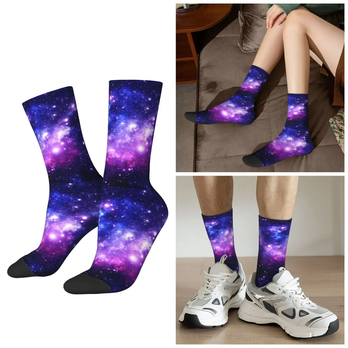 Всесезонные фиолетовые, синие носки Galaxy Nebula, спортивные носки в стиле Харадзюку, средние носки-трубы, чулки высокого качества для мужчин и женщин, подарки
Всесезонные фиолетовые, синие носки Galaxy Nebula, спортивные носки в стиле Харадзюку, средние носки-трубы, чулки высокого качества для мужчин и женщин, подарки