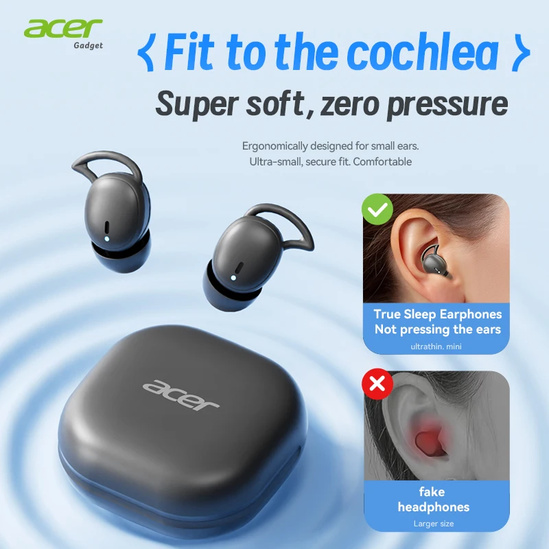 Acer OHR507 Open Ear Bluetooth Earbuds Wireless Headphones Comfortable Fit Ear Hook Design HD Stereo Sound
Acer OHR507 Open Ear Bluetooth Earbuds Wireless Headphones Comfortable Fit Ear Hook Design HD Stereo Sound
