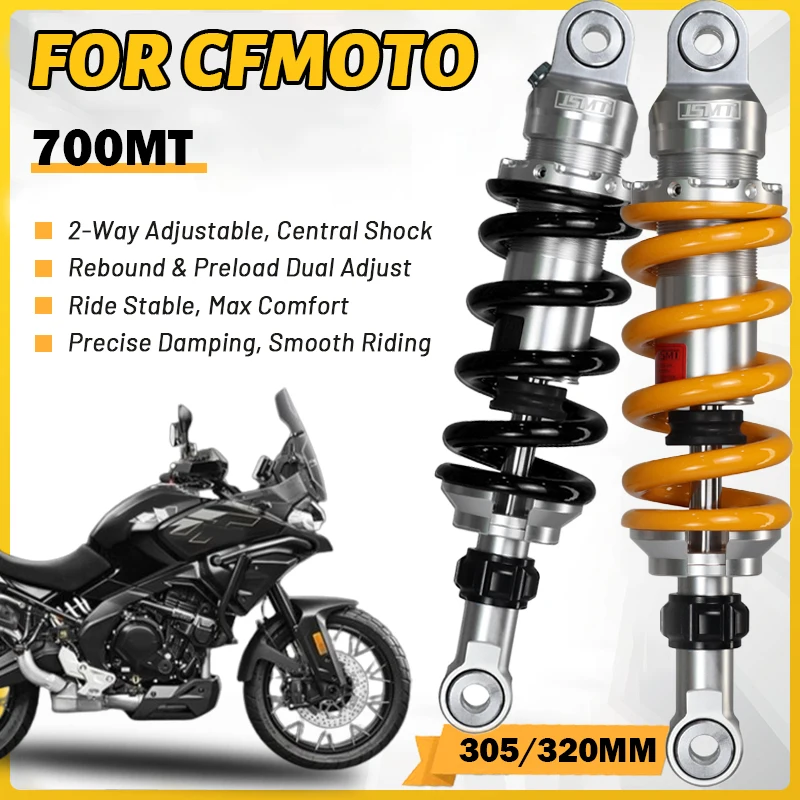 JSMT FOR CFMOTO 650MT Central Rear Shock 290/305MM Preload Rebound Adjustable Motorcycle Suspension Mod Parts
JSMT FOR CFMOTO 650MT Central Rear Shock 290/305MM Preload Rebound Adjustable Motorcycle Suspension Mod Parts