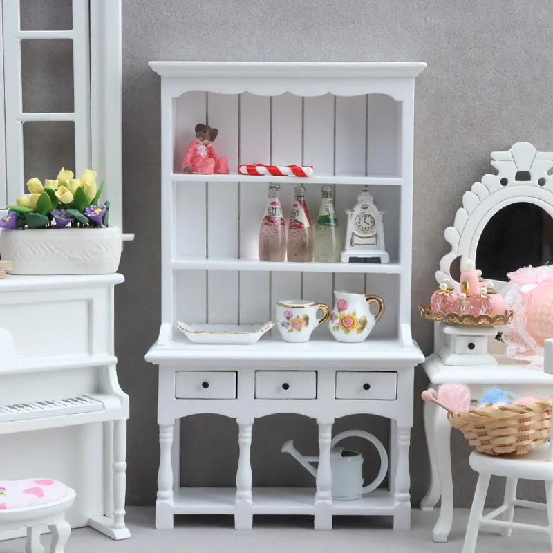 Dollhouse White Bookcase,Miniature Wooden Cabinet with Drawers,Vintage Display Shelf for Dollhouse Living Room/Kitchen sence
Dollhouse White Bookcase,Miniature Wooden Cabinet with Drawers,Vintage Display Shelf for Dollhouse Living Room/Kitchen sence