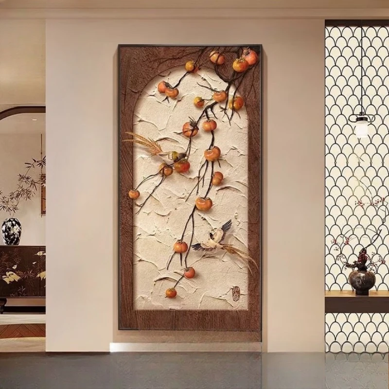Chinese-style entrance decoration, medieval persimmon Ruyi enters the house
Chinese-style entrance decoration, medieval persimmon Ruyi enters the house