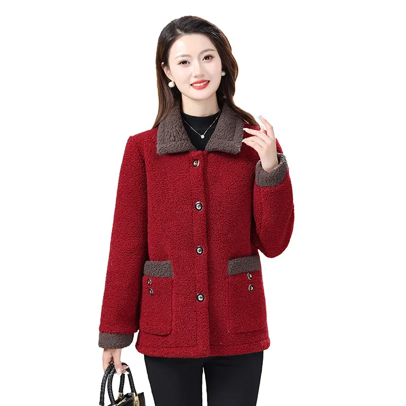 Mother Women's New Coat Cashmere Female Autumn Winter Plus Warm Cotton Padded Coat Warm Jacket Velvet Cotton Overcoat
Mother Women's New Coat Cashmere Female Autumn Winter Plus Warm Cotton Padded Coat Warm Jacket Velvet Cotton Overcoat