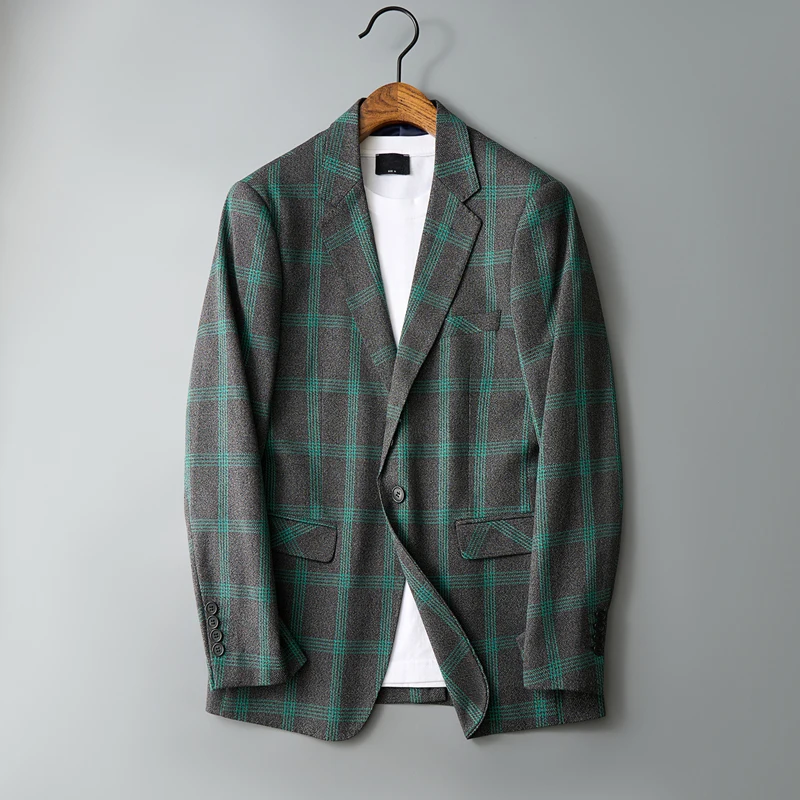 Plaid Men's Suit Jaet Korean Sle Slim Fit Personalized Print Busin Casual Large Size High End Haome Trendy
Plaid Men's Suit Jaet Korean Sle Slim Fit Personalized Print Busin Casual Large Size High End Haome Trendy