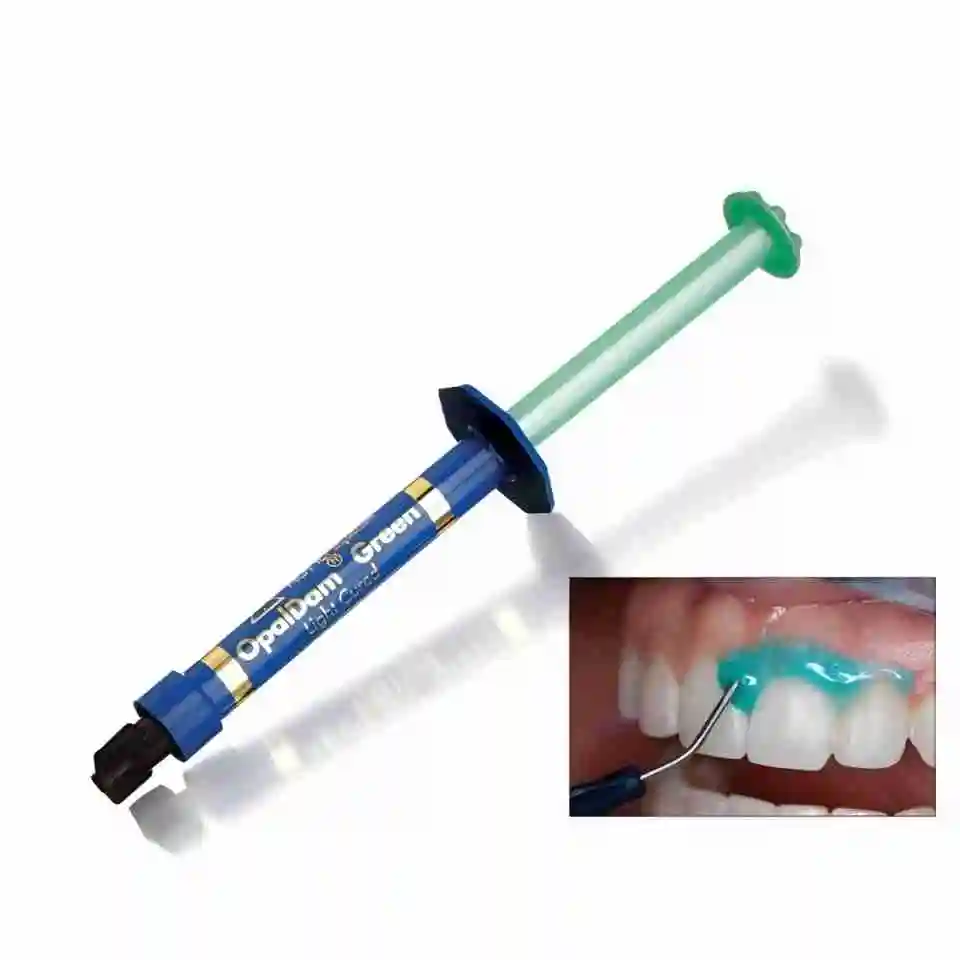 Ultradent OpalDam Green: Зубной гингивальный барьер из светоотверждаемой смолы для защиты десен, изоляции и отбеливания, 1.2 мл
Ultradent OpalDam Green: Зубной гингивальный барьер из светоотверждаемой смолы для защиты десен, изоляции и отбеливания, 1.2 мл