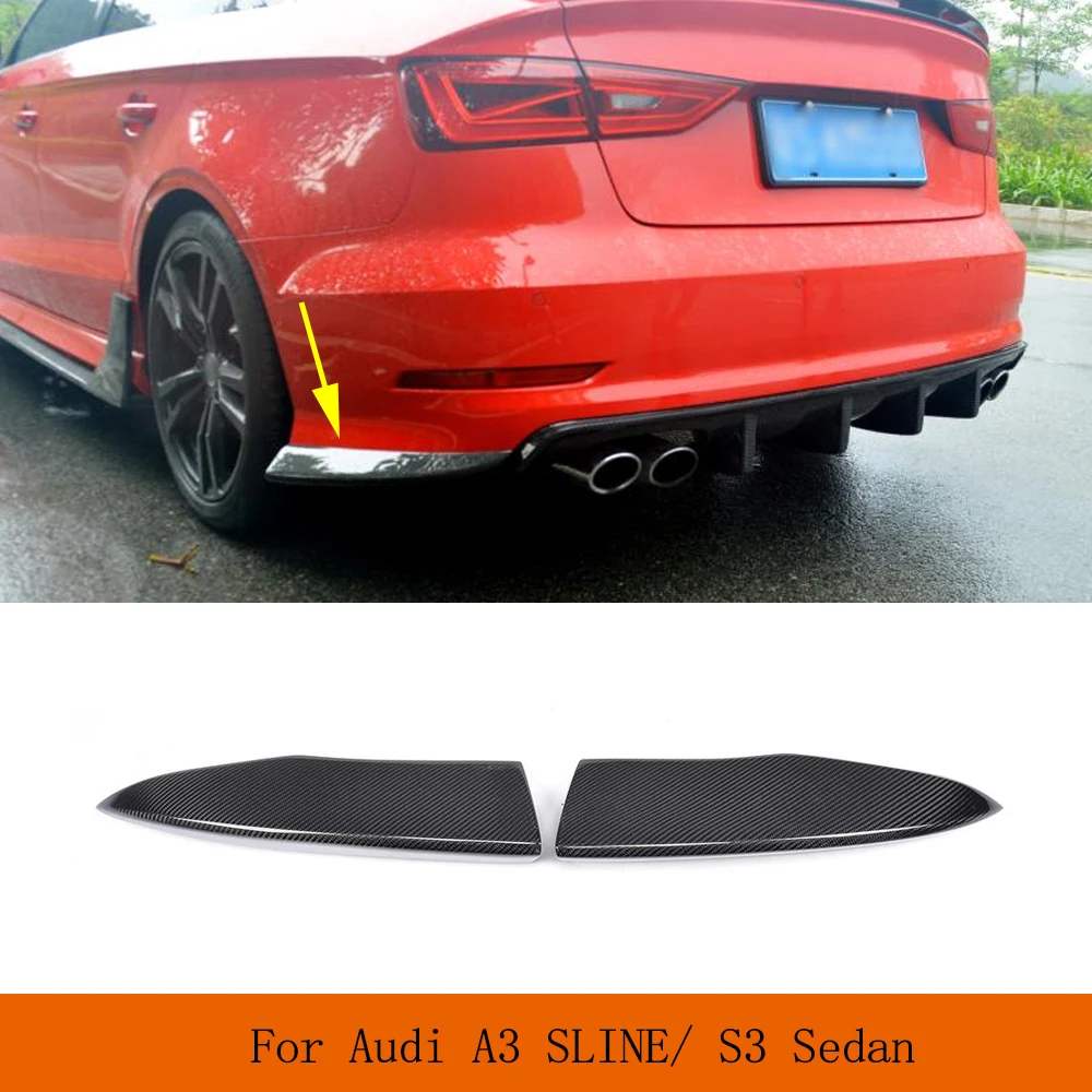 Car Rear Bumper Splitters Lip Spoiler for Audi A3-Sline S3 Sedan 4Door 2014-2016 Carbon Fiber Car Rear Canards No A3 Body Kits
Car Rear Bumper Splitters Lip Spoiler for Audi A3-Sline S3 Sedan 4Door 2014-2016 Carbon Fiber Car Rear Canards No A3 Body Kits