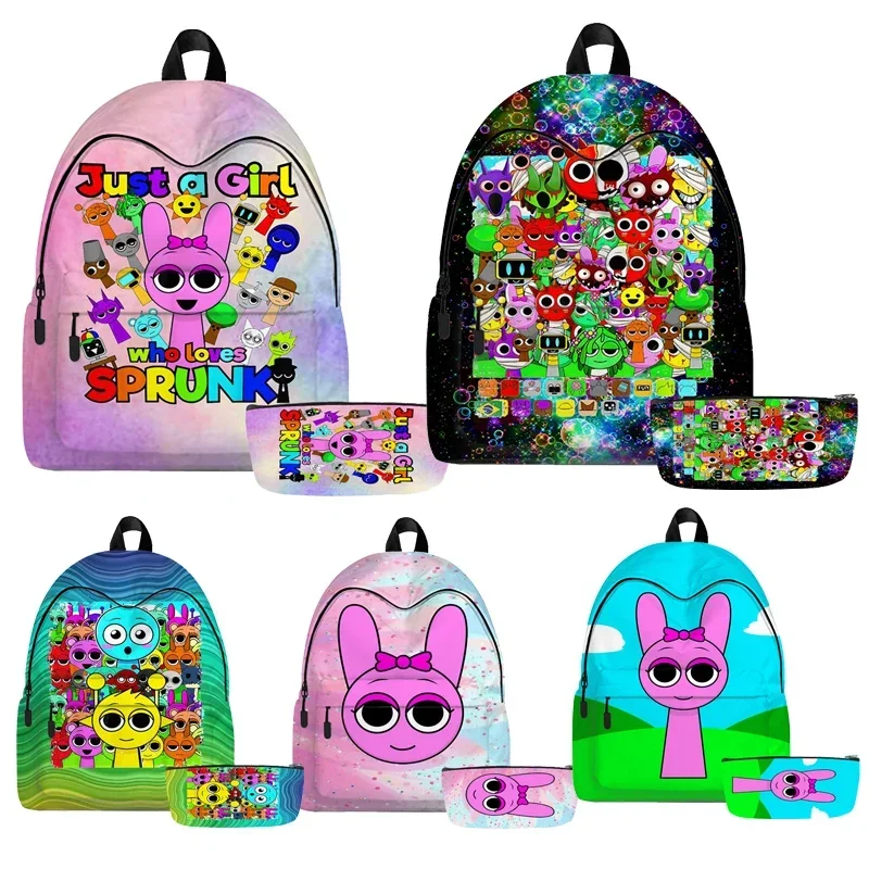 2pcs Sprunki School Backpack for Girls Incredibox Cute School Bags Waterproof Bookbag Teens College Student Travel Shoulder Bag
2pcs Sprunki School Backpack for Girls Incredibox Cute School Bags Waterproof Bookbag Teens College Student Travel Shoulder Bag