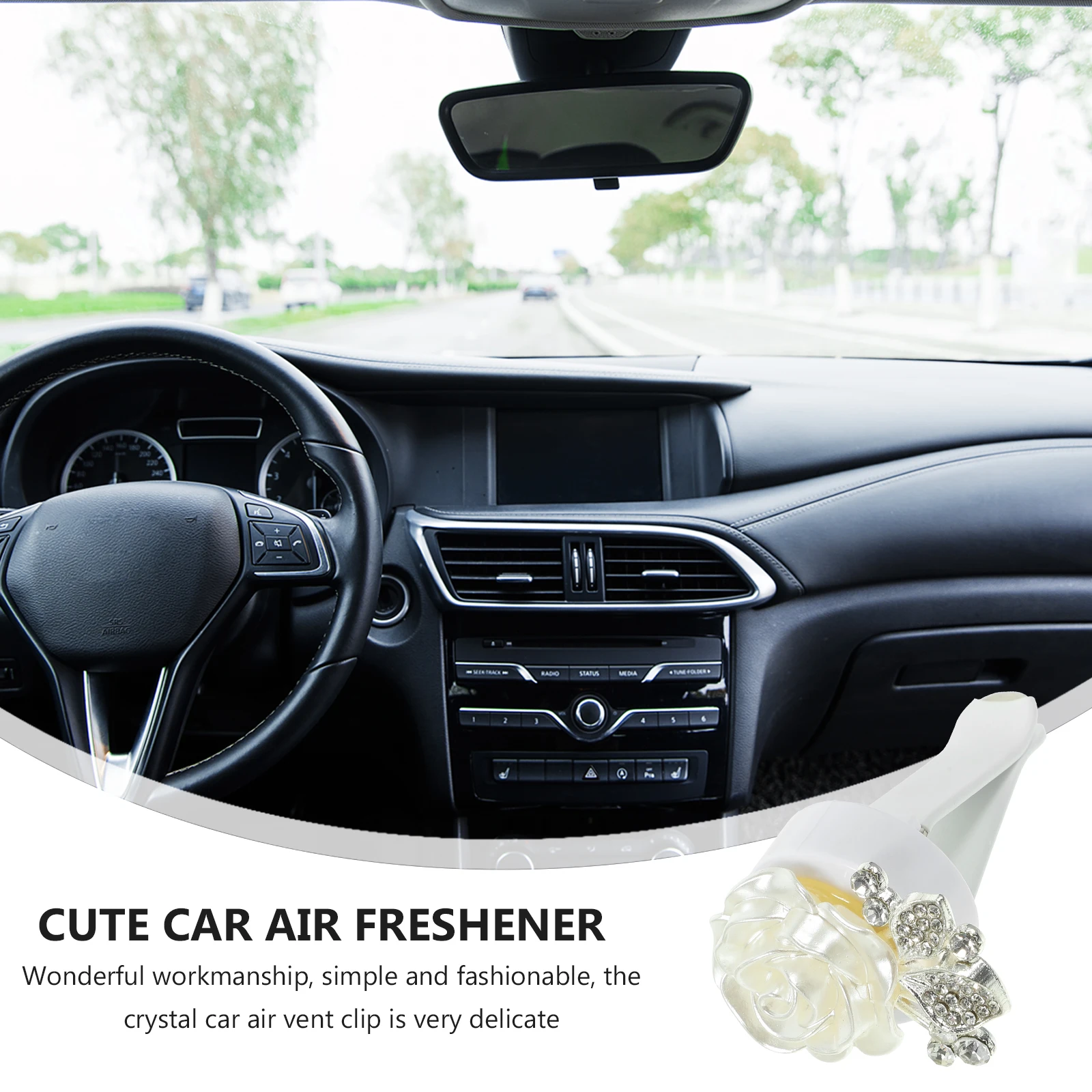 Stylish Crystal Car Air Clips Metal Perfume Freshener Accessories Outlet Decorative Diffuser Vent Clip Women Men Car Interior
Stylish Crystal Car Air Clips Metal Perfume Freshener Accessories Outlet Decorative Diffuser Vent Clip Women Men Car Interior