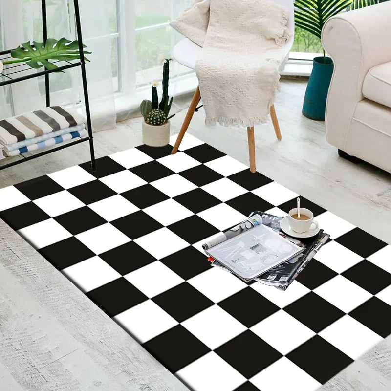 Black and White Grid Carpet Area Rug for Living Room Decoration Teenager Rugs for Bedroom Non-slip Carpets Home Decor Floor Mat
Black and White Grid Carpet Area Rug for Living Room Decoration Teenager Rugs for Bedroom Non-slip Carpets Home Decor Floor Mat
