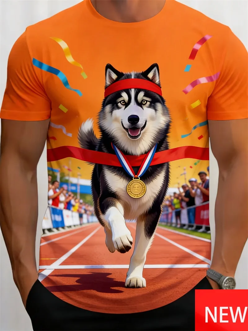 Men's T-Shirt With Majestic Husky Print Summer Regular Fit Short Sleeve Casual Tshirts Clothes New In Oversized Crew Neck Tshirt
Men's T-Shirt With Majestic Husky Print Summer Regular Fit Short Sleeve Casual Tshirts Clothes New In Oversized Crew Neck Tshirt