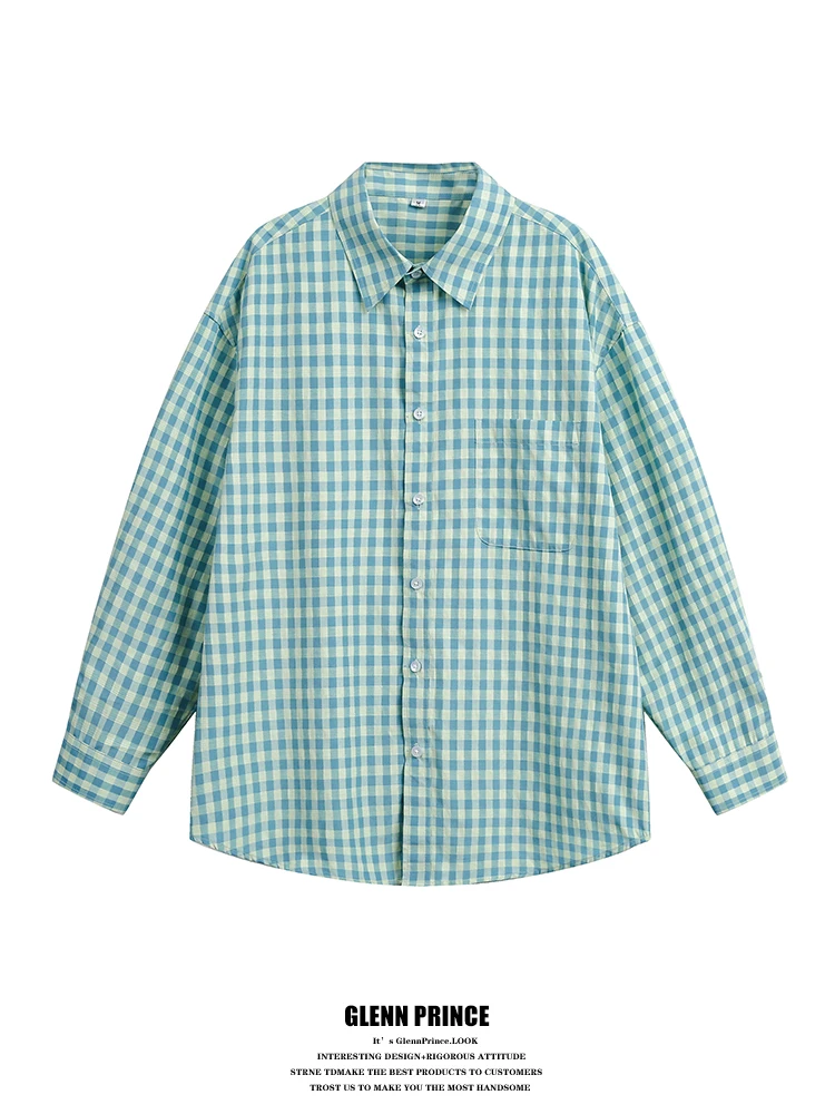 een Plaid Long Sve Men's irt GPstudio Retro Cleanfit ex College Sle Outerwear Casual Loose Fit Polyester Blend
een Plaid Long Sve Men's irt GPstudio Retro Cleanfit ex College Sle Outerwear Casual Loose Fit Polyester Blend