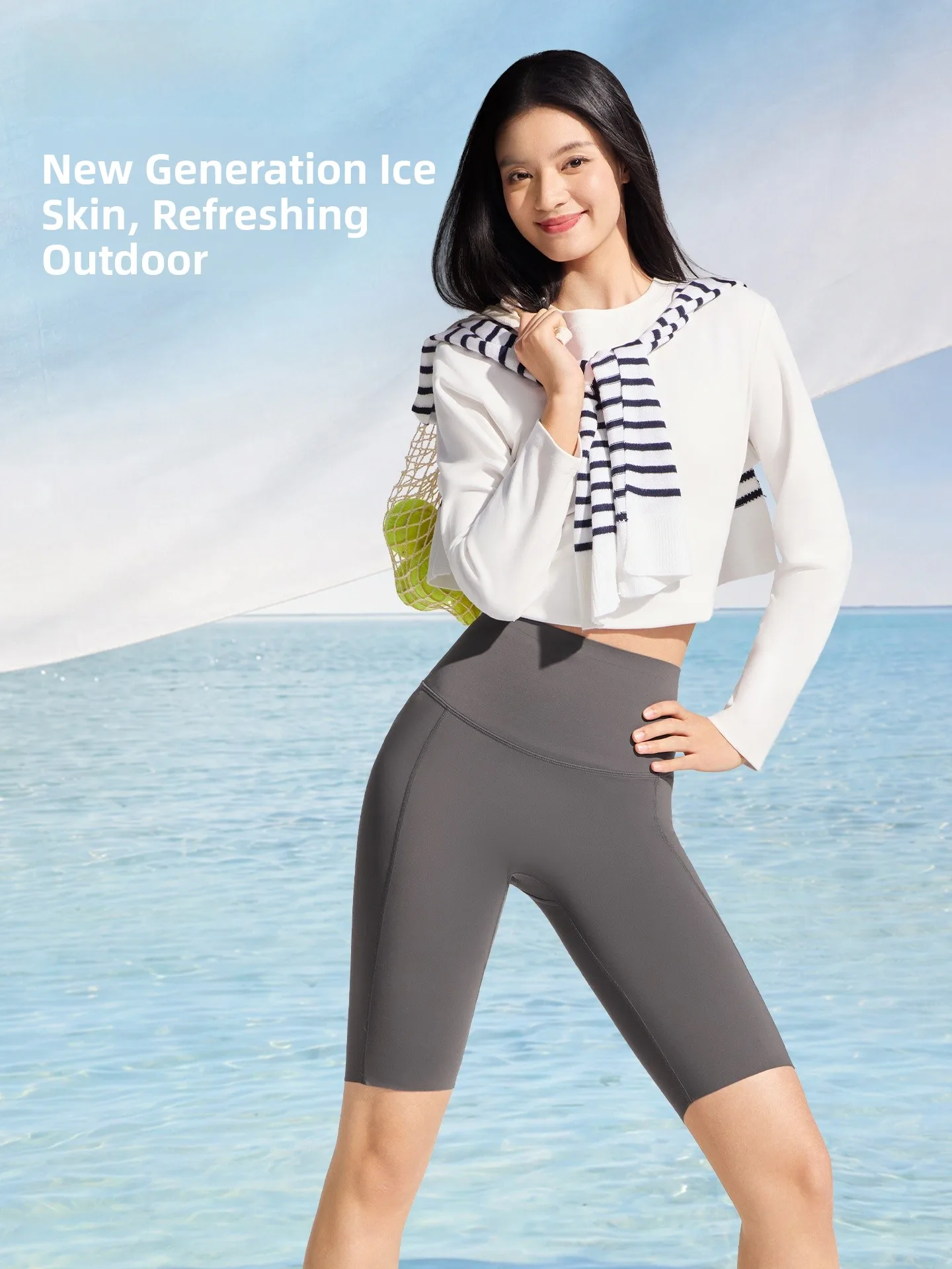 SIINSIIN Five-Quarter Sharkskin Yoga Pants Women's Summer Thin Fitness Shorts Sports Cycling Base Layer Pants High Waist
SIINSIIN Five-Quarter Sharkskin Yoga Pants Women's Summer Thin Fitness Shorts Sports Cycling Base Layer Pants High Waist