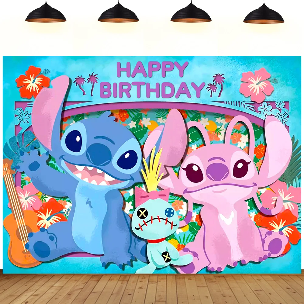Stitch theme birthday party background Angel lovers pink blue beach baby children room decorate birthday gift backdrop
Stitch theme birthday party background Angel lovers pink blue beach baby children room decorate birthday gift backdrop