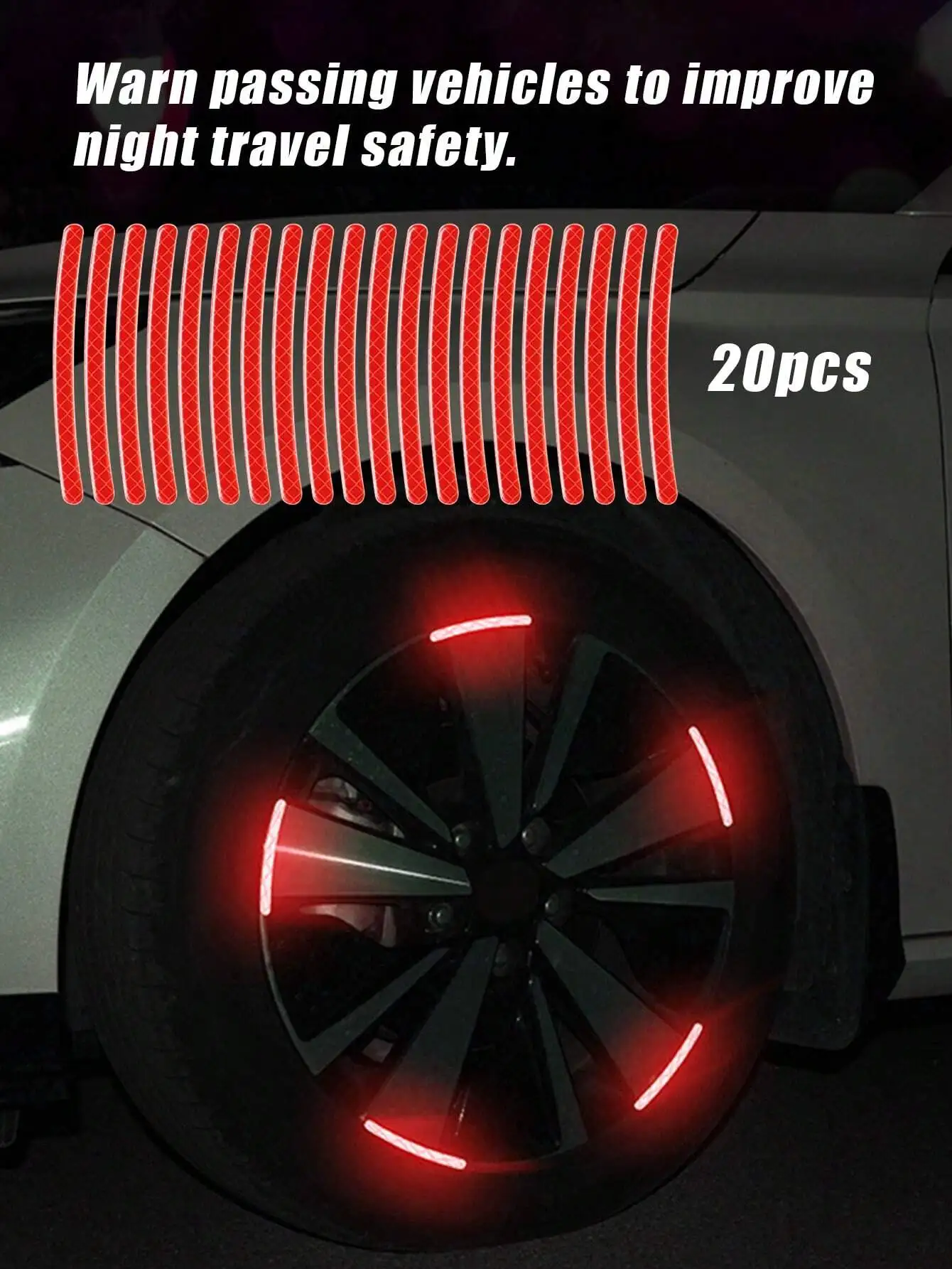 20pcs Pvc Reflective Warning Sticker For Car & Motorcycle Wheel Hub, Red Sticker binder Water bottle stickers Kawaii stationery
20pcs Pvc Reflective Warning Sticker For Car & Motorcycle Wheel Hub, Red Sticker binder Water bottle stickers Kawaii stationery