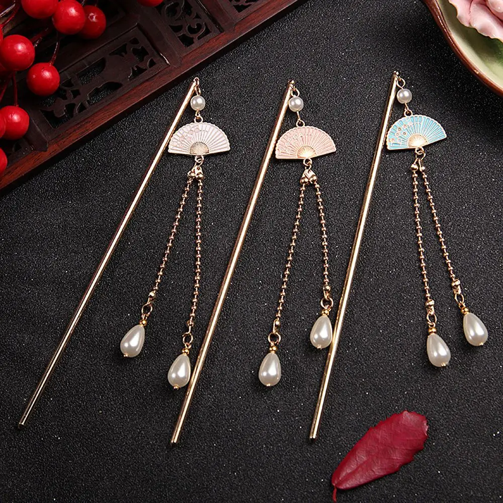 Creative Long Tassel Fan Shape Alloy Bun Hair Headgear Hair Accessory Cheongsam Headwear Women Hair Stick Chinese Style Hairpin
Creative Long Tassel Fan Shape Alloy Bun Hair Headgear Hair Accessory Cheongsam Headwear Women Hair Stick Chinese Style Hairpin