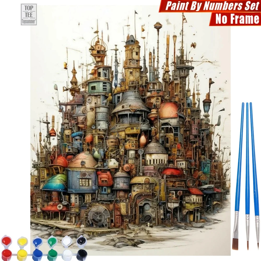 Industrial Mechanical City Painting By Number Kit - Stacked Buildings Pipes Canvas Wall Art Thanksgiving Day Gift For Grandma
Industrial Mechanical City Painting By Number Kit - Stacked Buildings Pipes Canvas Wall Art Thanksgiving Day Gift For Grandma