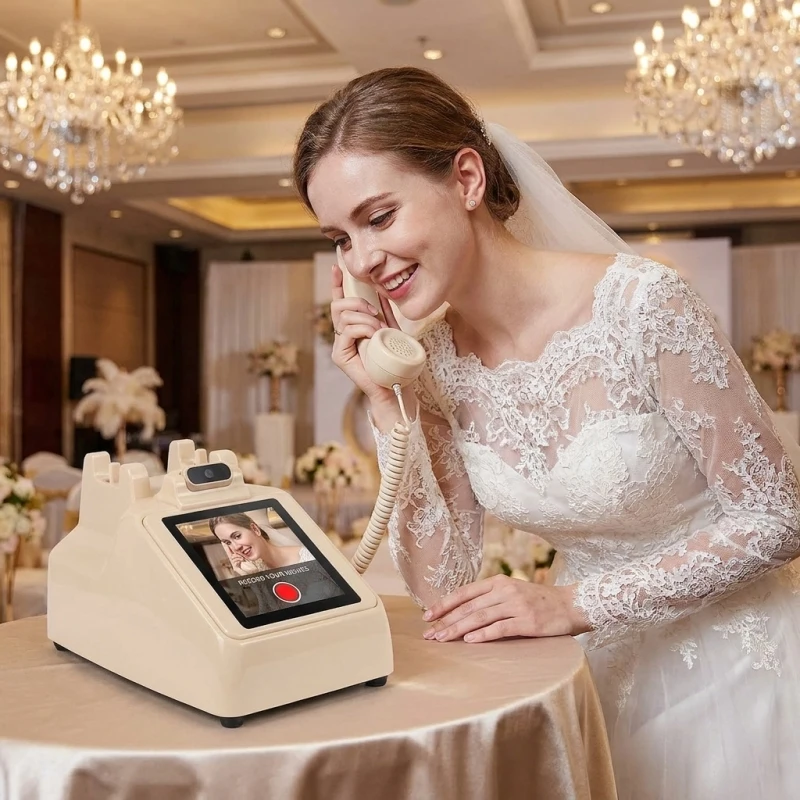 Audio Guest Book for Wedding | Vintage Telephone Style | Party Voice Message Recorder | Wedding Reception Sign-inSupports Video
Audio Guest Book for Wedding | Vintage Telephone Style | Party Voice Message Recorder | Wedding Reception Sign-inSupports Video