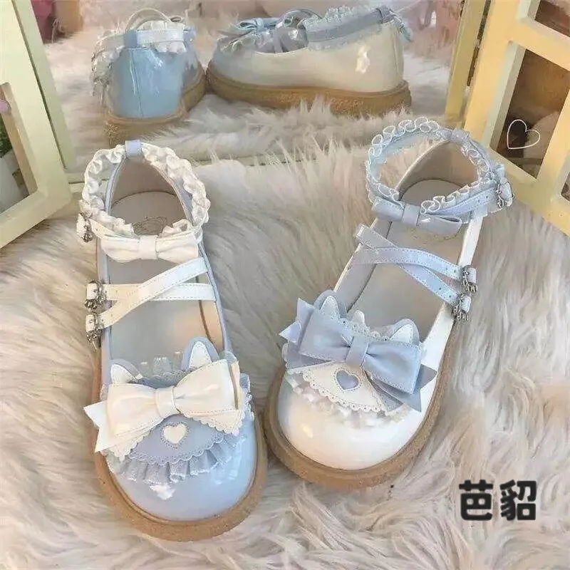 Lolita 20 Soft Girl School Style Butterflies Knot Style Creamy Bottom Women Shoes Japanese System Fashion Single Shoes
Lolita 20 Soft Girl School Style Butterflies Knot Style Creamy Bottom Women Shoes Japanese System Fashion Single Shoes