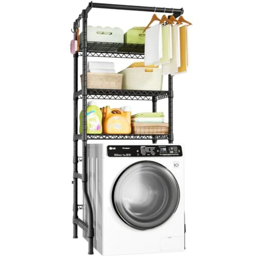 Over Washer and Dryer Shelves 3 Tiers Laundry Room Storage and Organizer Standing Shelf Metal Freestanding Clothes Drying Rack
Over Washer and Dryer Shelves 3 Tiers Laundry Room Storage and Organizer Standing Shelf Metal Freestanding Clothes Drying Rack