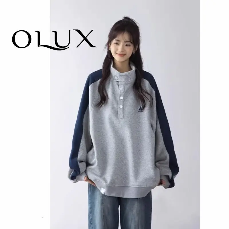 Autumn New Fashion Oversized Sweatshirt Women Top American Retro Loose Casual Stand up Collar Couple Clothes Pullover Women Tops
Autumn New Fashion Oversized Sweatshirt Women Top American Retro Loose Casual Stand up Collar Couple Clothes Pullover Women Tops
