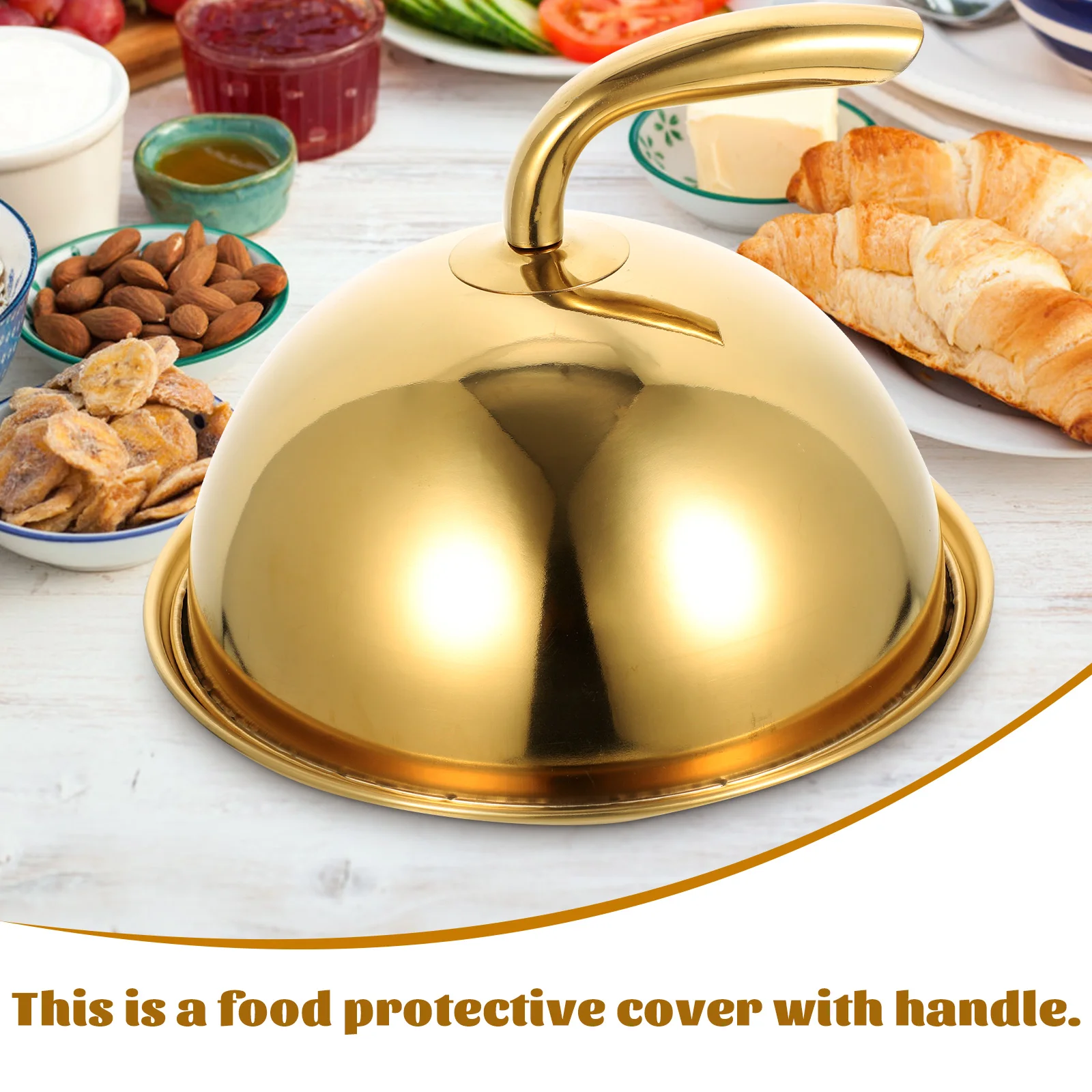 Stainless Steel Food Dome Cover for Dinner Plates Mirror Polished Microwave Safe Anti Splashing Steak Tray Creative
Stainless Steel Food Dome Cover for Dinner Plates Mirror Polished Microwave Safe Anti Splashing Steak Tray Creative