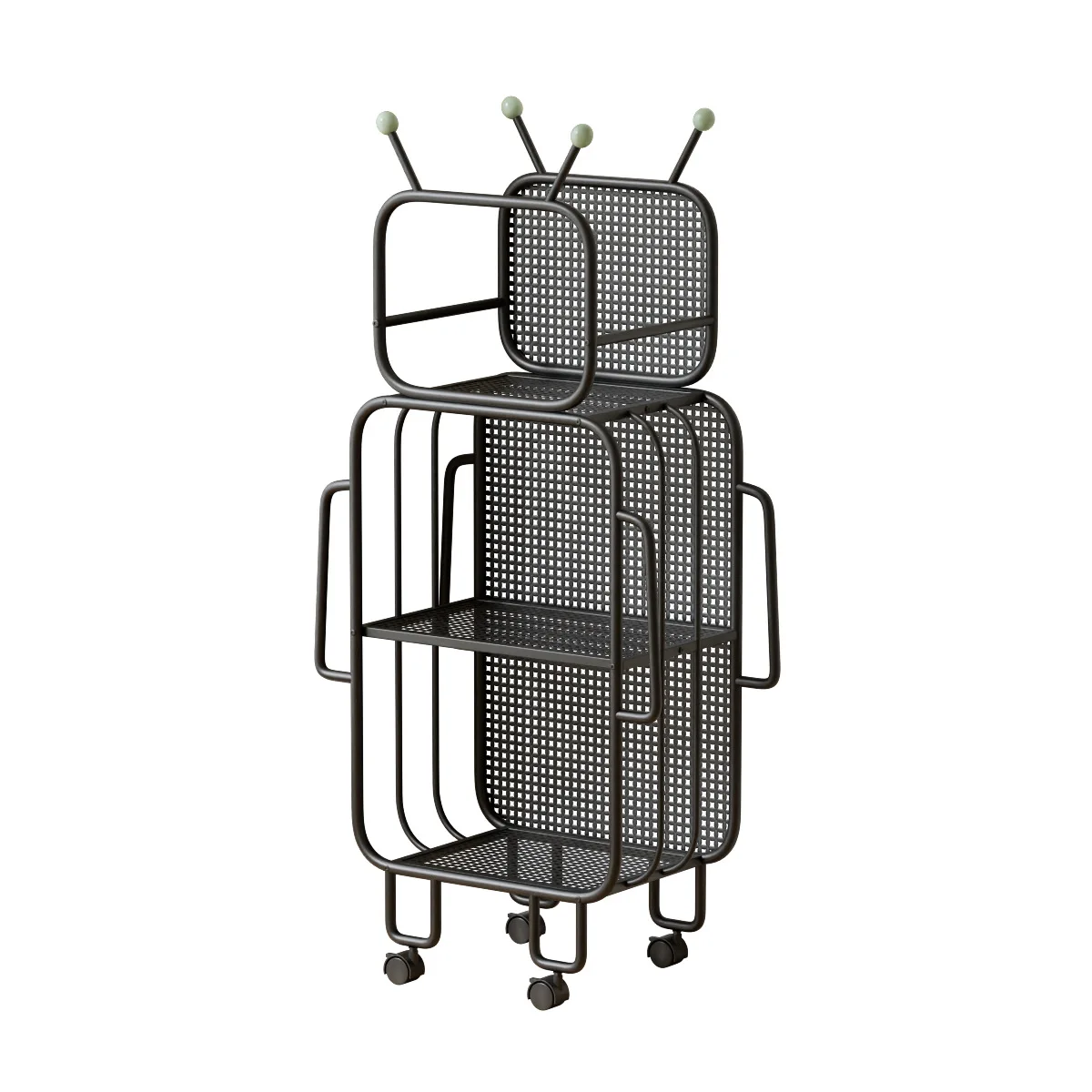 #Creative Design Robot Non-Folding Metal Mobile Storage Rack Home Trolley Organizer Simple Floor-Standing Multi-Tier Shelf
#Creative Design Robot Non-Folding Metal Mobile Storage Rack Home Trolley Organizer Simple Floor-Standing Multi-Tier Shelf