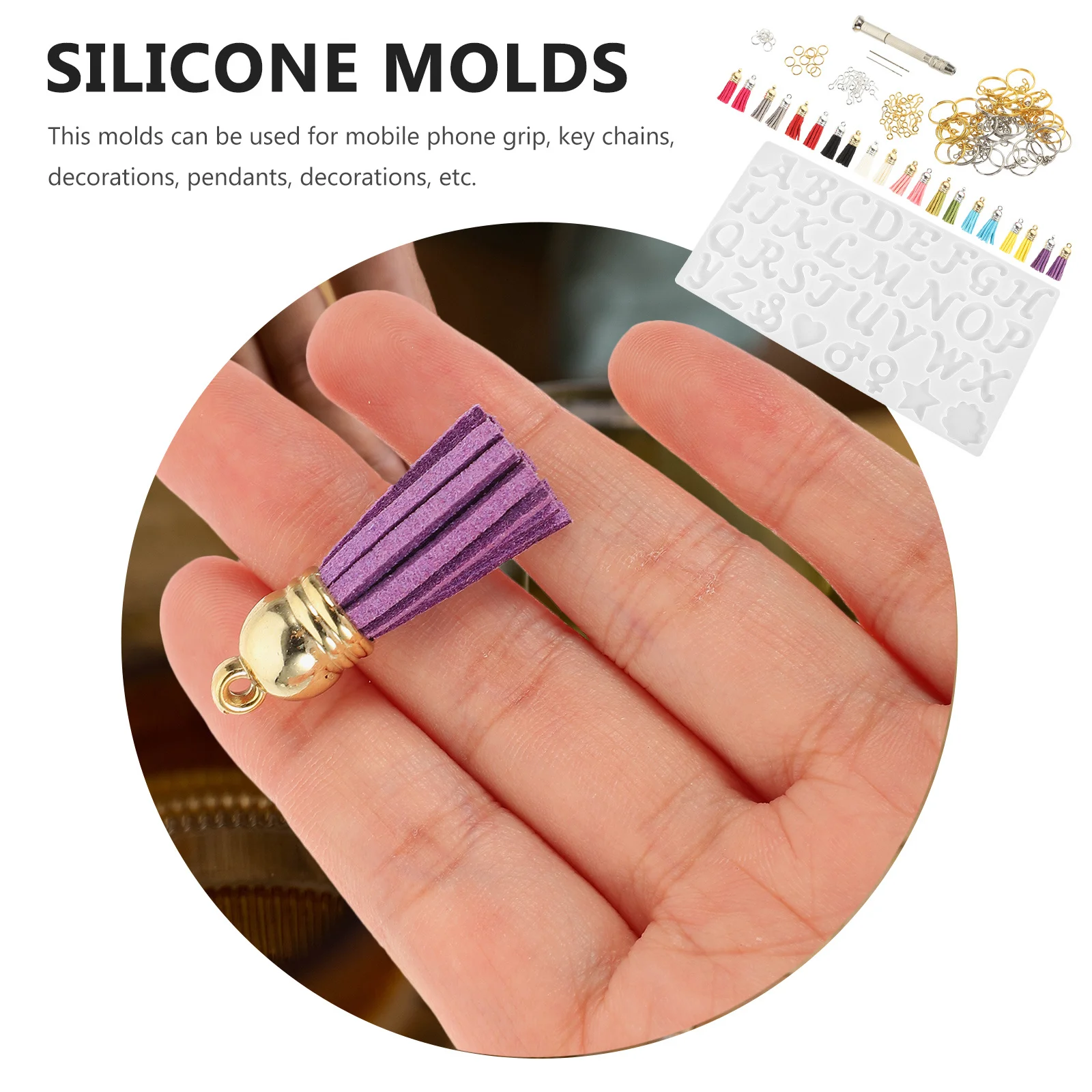 1Set Silicone Alphabet Letter Mold DIY Keychain Pendant Making Craft Molds Resin Jewelry Handmade Accessories Letter Mold
1Set Silicone Alphabet Letter Mold DIY Keychain Pendant Making Craft Molds Resin Jewelry Handmade Accessories Letter Mold