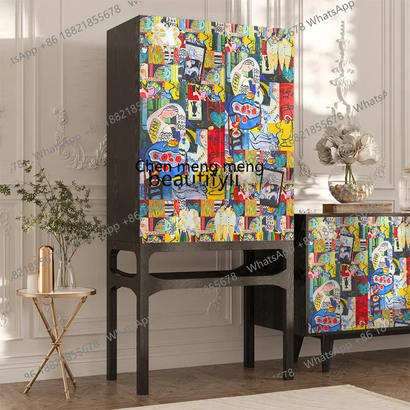 cn8350 LHY zq Retro Abstract Meal Side Cabinet Solid Wood Living Room Bedroom High Leg Side Cabinet Kitchen Locker Storage Cabi
cn8350 LHY zq Retro Abstract Meal Side Cabinet Solid Wood Living Room Bedroom High Leg Side Cabinet Kitchen Locker Storage Cabi